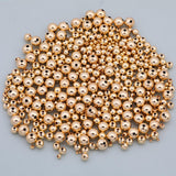 14K Gold Filled Round Beads Spacer Beads for Bracelets Necklace Earrings Jewelry Making Made in USA 100 pcs per order