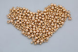 14K Gold Filled Round Beads Spacer Beads for Bracelets Necklace Earrings Jewelry Making Made in USA 100 pcs per order