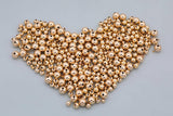 14K Gold Filled Round Beads Spacer Beads for Bracelets Necklace Earrings Jewelry Making Made in USA 100 pcs per order