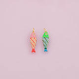 Colorful Enamel Fish charm 18k Gold Filled charm bar charms for bracelets and necklaces minimalist cz pave silver for jewelry making diy