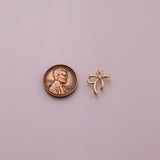 Bow Ribbon charm 18k Gold Filled charm bar charms for bracelets and necklaces minimalist cz pave silver for jewelry making diy