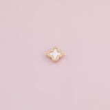Flower Connector 18k Gold Filled charm bar charms for bracelets and necklaces minimalist cz pave silver for jewelry making diy