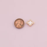 Flower Connector 18k Gold Filled charm bar charms for bracelets and necklaces minimalist cz pave silver for jewelry making diy