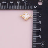 Flower Connector 18k Gold Filled charm bar charms for bracelets and necklaces minimalist cz pave silver for jewelry making diy