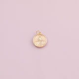 Jesus Christian charm 18k Gold Filled charm bar charms for bracelets and necklaces minimalist cz pave silver for jewelry making diy