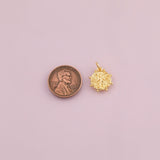 Ancient Roman Coin charm 18k Gold Filled charm bar charms for bracelets and necklaces minimalist cz pave silver for jewelry making diy