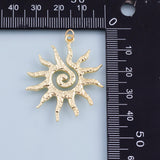 Sun charm 18k Gold Filled charm bar charms for bracelets and necklaces minimalist cz pave silver for jewelry making diy