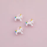 Unicorn pegasus charm enamel charm 18k Gold Filled charm bar charms for bracelets and necklaces minimalist cz pave silver for jewelry making