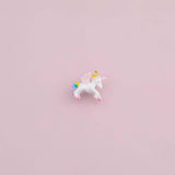Unicorn pegasus charm enamel charm 18k Gold Filled charm bar charms for bracelets and necklaces minimalist cz pave silver for jewelry making