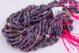 Natural Ruby and Sapphire Beads Corundum Beads Freeform Nugget Beads about 7x10mm Natural Untreated