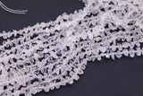 Natural Quartz Clear Quartz Beads Crystal Freeform Raw Nugget Quartz Beads 15.5" Strand Smooth - Looks like Herkimer Diamonds about 6x15mm