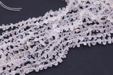 Natural Quartz Clear Quartz Beads Crystal Freeform Raw Nugget Quartz Beads 15.5" Strand Smooth - Looks like Herkimer Diamonds about 6x15mm