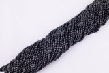 Natural Black Spinel Cube Beads 3mm Beads 15.5" Strands Diamond Cut