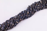 Natural Sapphire Beads Cube Shaped Beads 4mm Beads 15.5" Strands Real Sapphire Untreated Diamond Cut