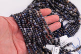 Natural Sapphire Beads Cube Shaped Beads 4mm Beads 15.5" Strands Real Sapphire Untreated Diamond Cut