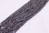 Natural Sapphire Beads Cube Shaped Beads 2mm Beads 15.5" Strands Real Sapphire Untreated Diamond Cut