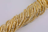 Gold Hematite Cube Beads 3mm 4mm Very Nice Color Beads 15.5" Strands