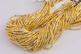 Gold Hematite Cube Beads 3mm 4mm Very Nice Color Beads 15.5" Strands