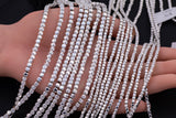 Silver Hematite Cube Beads 3mm 4mm Very Nice Color Beads 15.5" Strands