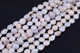 Natural Coin Pearl Beads Natural Freshwater Pearl 15.5" Strands