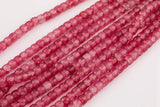 Fire Quartz Beads 10mmBarrel Roundel Shaped Smooth Beads 15.5" Strands Fuchsia Hot Pink Green Red Orange Yellow Blue Purple Cracked Quartz