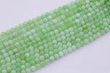 Natural Green Jade Beads 6mm 8mm Smooth Round 15.5" Loose Beads