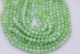 Natural Green Jade Beads 6mm 8mm Smooth Round 15.5" Loose Beads
