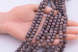 Tan Jade Beads 8mm Smooth Round 15.5" Loose Beads Dyed Jade