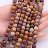 Sunset Mookaite Beads 6mm 8mm 10mm Smooth Round 15.5" Loose Beads Natural Untreated