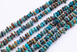 Natural Turquoise Freeform Nugget Beads about 12mm Heishi Roundel Smooth Round 15.5" Loose Beads Natural Untreated