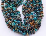 Natural Turquoise Freeform Nugget Beads about 12mm Heishi Roundel Smooth Round 15.5" Loose Beads Natural Untreated
