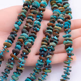 Natural Turquoise Freeform Nugget Beads about 12mm Heishi Roundel Smooth Round 15.5" Loose Beads Natural Untreated