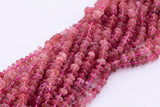 Natural Strawberry Quartz Freeform Nugget Beads about 10mm Heishi Roundel Smooth Round 15.5" Loose Beads Natural Untreated