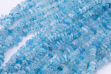 Natural Aquamarine Freeform Nugget Beads about 10mm Heishi Roundel Smooth Round 15.5" Loose Beads Natural Untreated