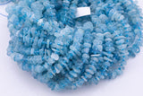 Natural Aquamarine Freeform Nugget Beads about 10mm Heishi Roundel Smooth Round 15.5" Loose Beads Natural Untreated