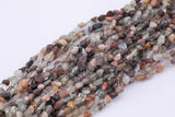 Natural Green Phantom Quartz Freeform Nugget Beads about 7-8mm Heishi Roundel Smooth Round 15.5" Loose Beads Natural Untreated