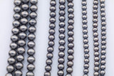 Navajo Pearl Hematite Beads 8mm 10mm 12mm Natural Untreated 15.5" Strands Natural Hematite Loose Bead