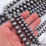 Navajo Pearl Hematite Beads 8mm 10mm 12mm Natural Untreated 15.5" Strands Natural Hematite Loose Bead