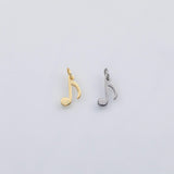 18K Gold PVD Music note charm s Charms - Tarnish Resistant