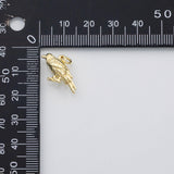 18K Gold PVD Bird crow raven charm s Charms - Tarnish Resistant