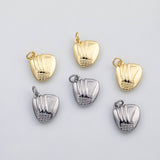 18K Gold PVD 3D Baseball gloves charm s Charms - Tarnish Resistant