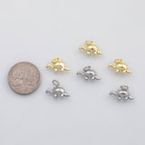 18K Gold PVD Dinosaur stegosaurus charm s Charms - Tarnish Resistant