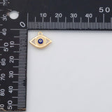 18K Gold PVD Evil eye with blue eye charm s Charms 22K - Tarnish Resistant