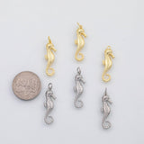 18K Gold PVD Seahorse sea horse charm s Charms - Tarnish Resistant