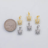 18K Gold PVD Turtle charm s Gold Charms - Tarnish Resistant