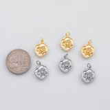 18K Gold PVD Flower lotus charm charm 22K s Charms - Tarnish Resistant