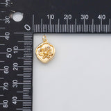 18K Gold PVD Flower lotus charm charm 22K s Charms - Tarnish Resistant