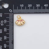 18K Gold PVD Sea shell clam shell charm s Charms - Tarnish Resistant