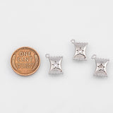 18K Gold PVD Cy Wrapper charm s Gold Charms - Tarnish Resistant
