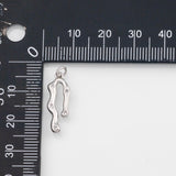 18K Gold PVD Melting heart charm s Gold Charms - Tarnish Resistant